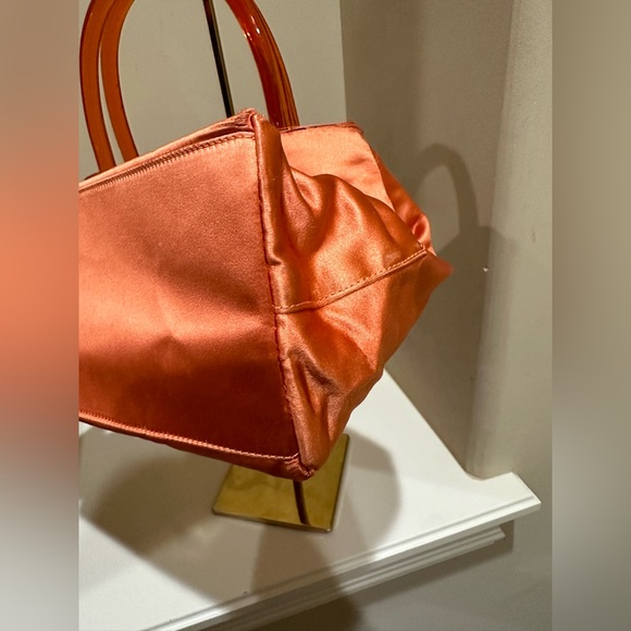 Prada Raso (Orange) Plex Tote w/card - Picture 4 of 16